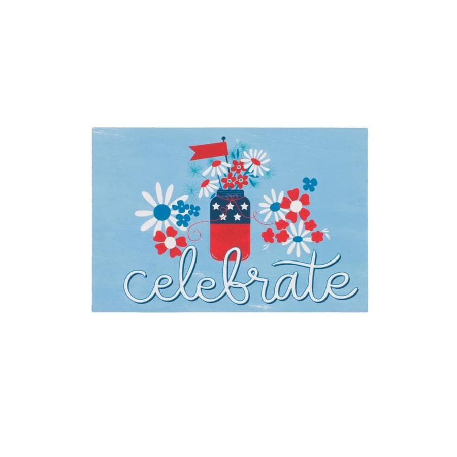 Mohawk Home Patriotic Doormats Blue Rectangular Door Mat Common