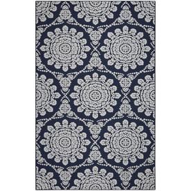 Mohawk Home Milou Navy/Gray Indoor Moroccan Area Rug (Common: 8 x 10; Actual: 7.5-ft W x 10-ft L)