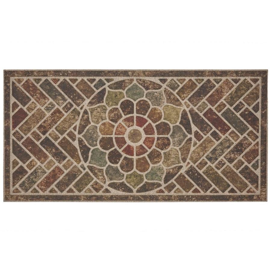 Mohawk Home B1043-18423-24X48 Ornamental Entry Mat Rectangular Door Mat (Common: 2-ft x 4-ft; Actual: 24-in x 48-in)