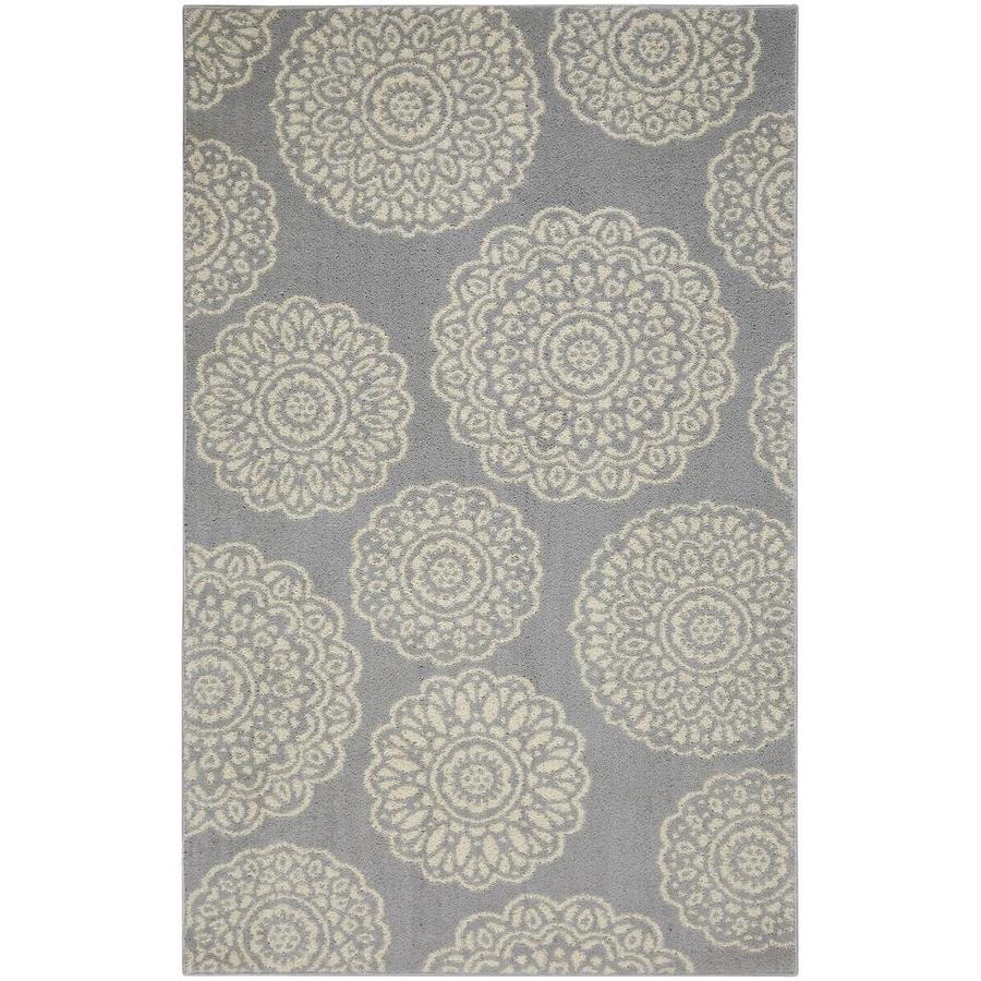 Mohawk Home Millwood Grey Starch Rectangular Indoor Machine Made