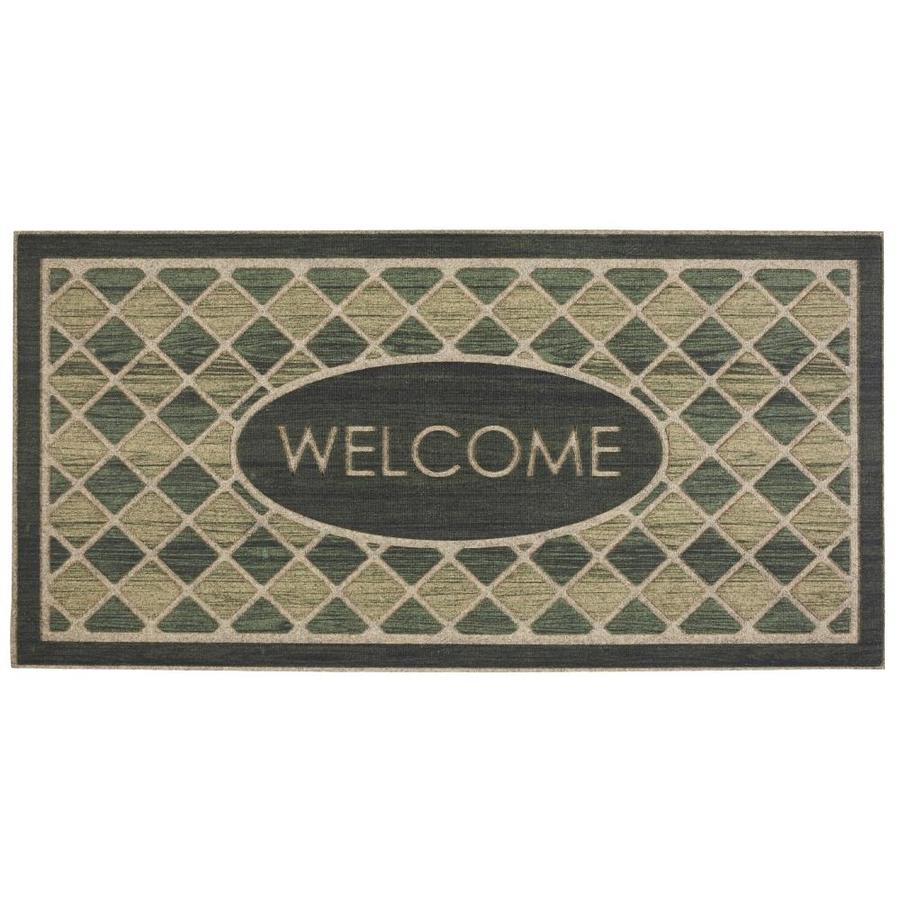 Mohawk Home Ornamental Entry Mat Green Rectangular Door Common Mohawk Home Ornamental Entry Mat Green Rectangular Door Common 2 Ft X 4 Actual 24 In 48