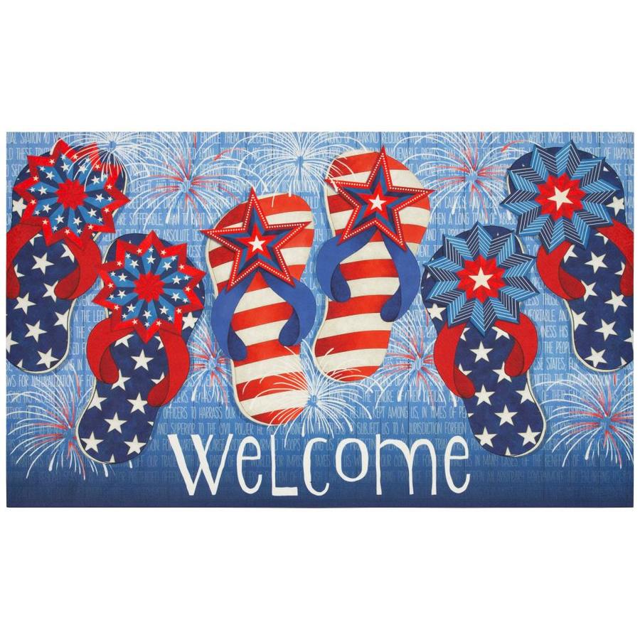 Rugs Carpets Recycled Flip Flop Door Mat Colorful Rubber