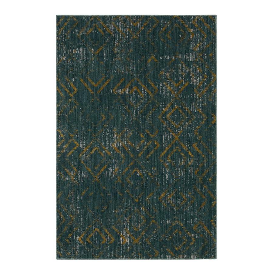 Scott Living Cross Point 5 x 8 Mallard Green Indoor Distressed/Overdyed