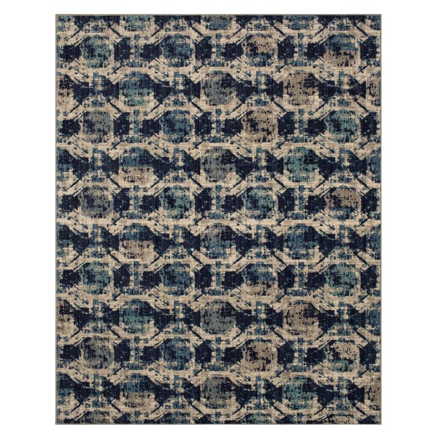 Scott Living Earthstone 8 x 10 Gray Indoor Geode Global Area Rug in the