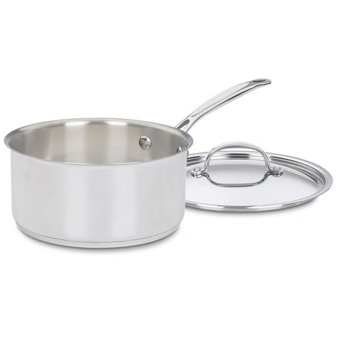 Cuisinart 2Piece Chef's Classic 8.25in Stainless Steel Cooking Pan with Lid(s) Included in the