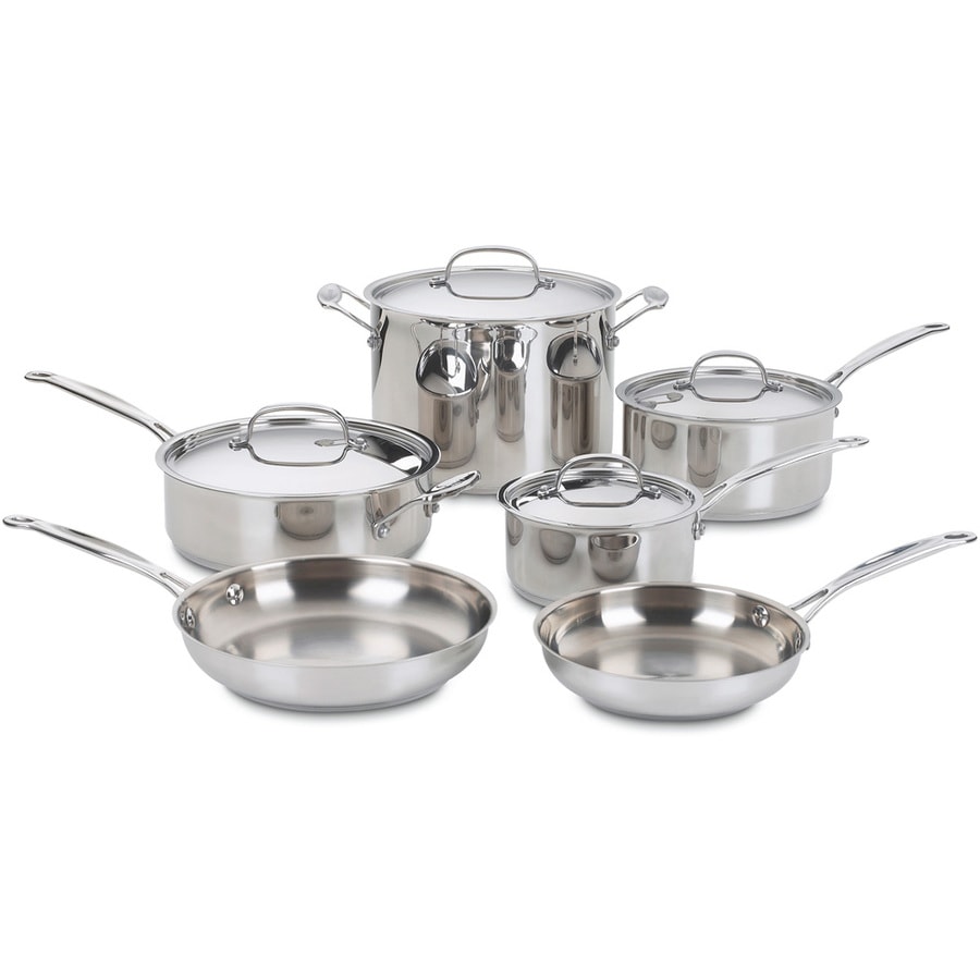 Cuisinart 10 Piece Chef S Clic Aluminum Cookware Set With Lids At Cuisinart 10 Piece Chef S Clic Aluminum Cookware Set With Lids