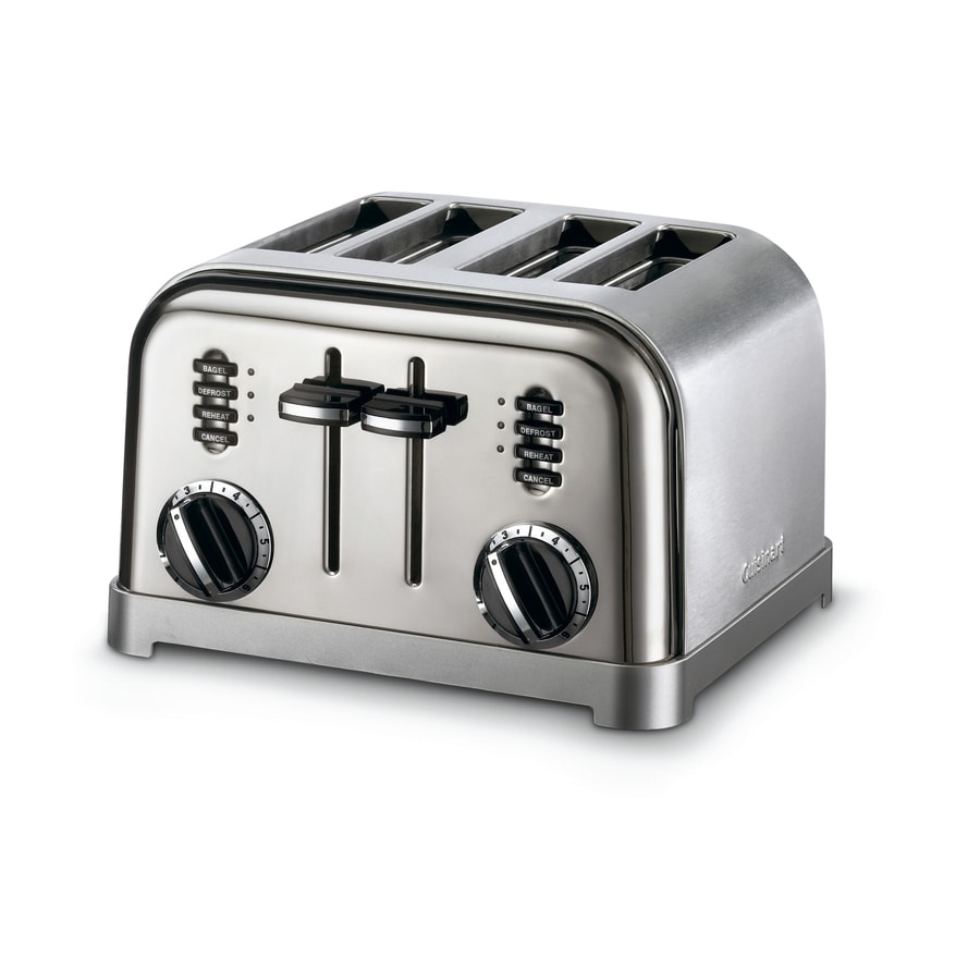 Cuisinart 4-Slice Black Chrome Metal Toaster at