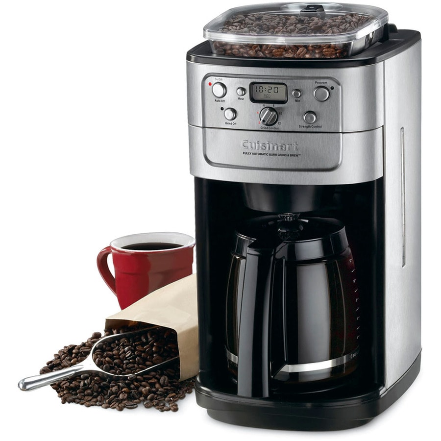 Cuisinart Grind and Brew 12-Cup Black and Chrome Residential Drip