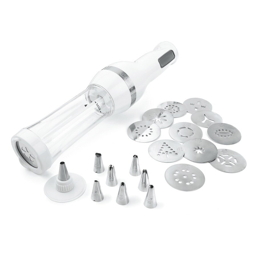 Electric Cookie Press Gun,Cookie Making kit with 12 Discs and 4