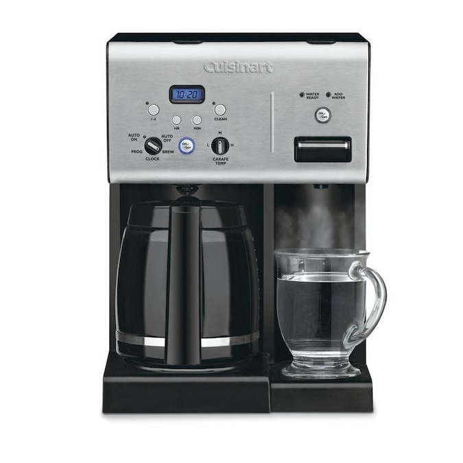 Cuisinart Coffee Plus 12 Cup Black Stainless Residential Coffee Maker In The Coffee Makers Department At Lowes Com