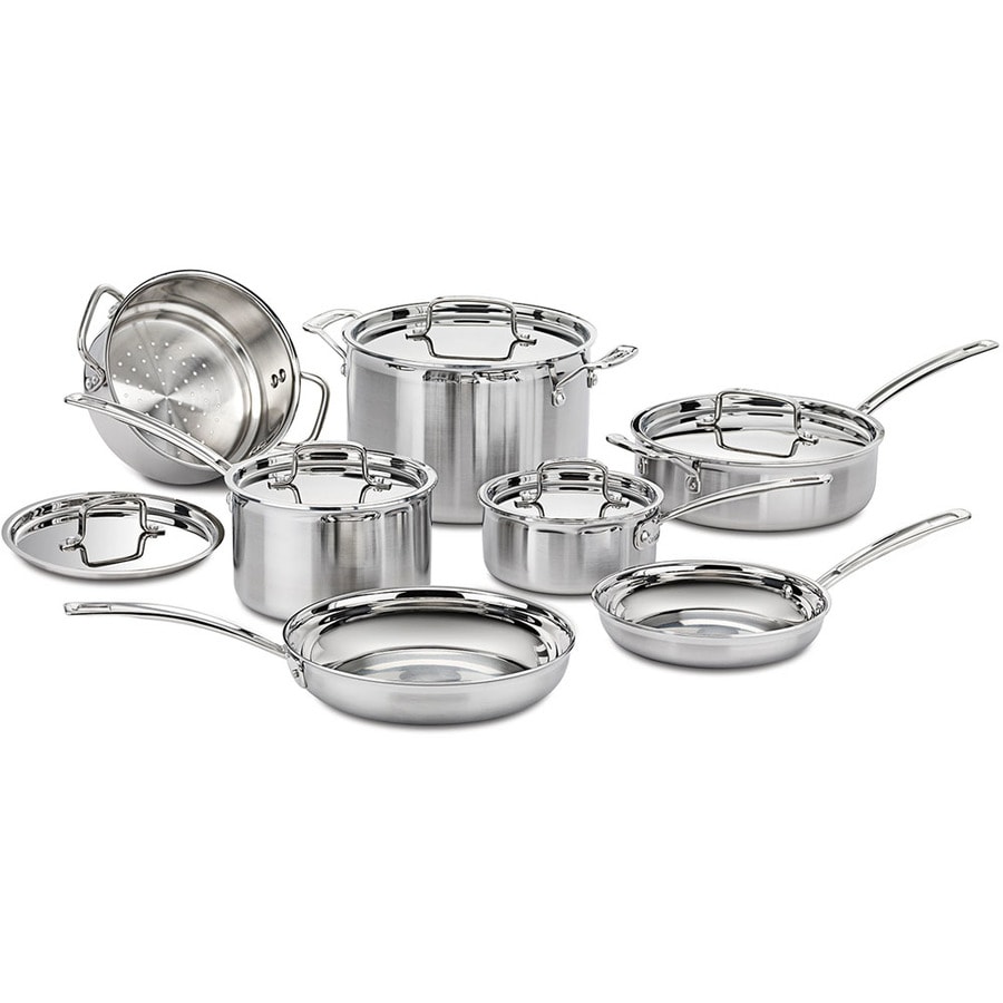 Cuisinart 12 Piece 10 5 In Aluminum Cookware Set Lid S Included At