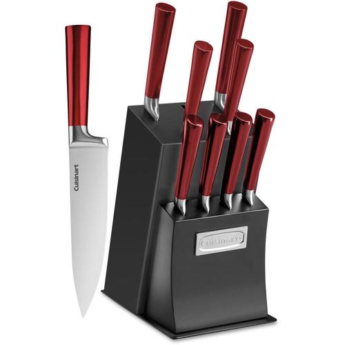 Cuisinart Red Cutlery Block Set at