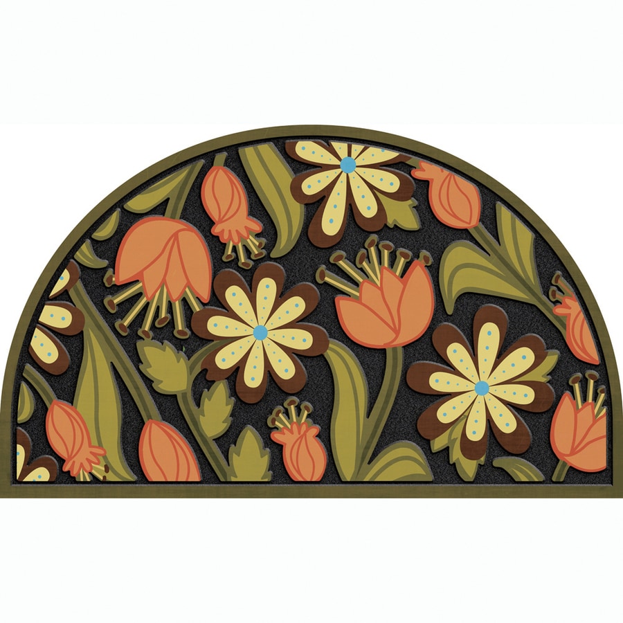Apache Mills, Inc. 730-1814 Black/Multicolor Door Mat