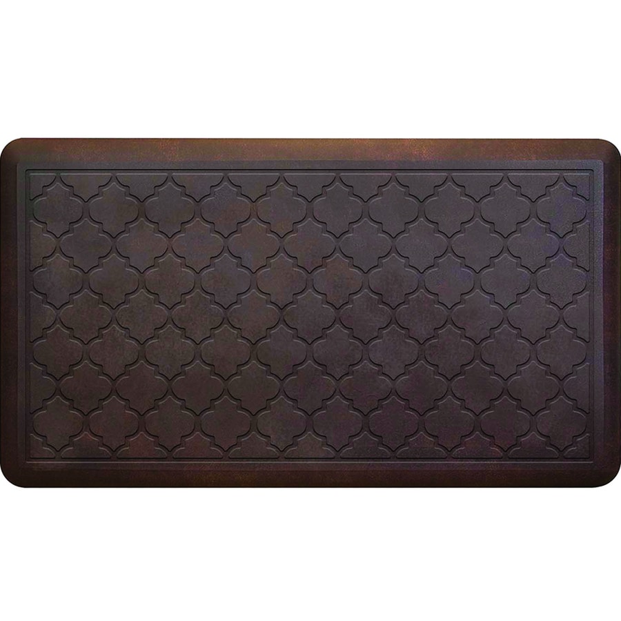 Apache Mills Inc Brown Rectangular Anti Fatigue Mat Common 2