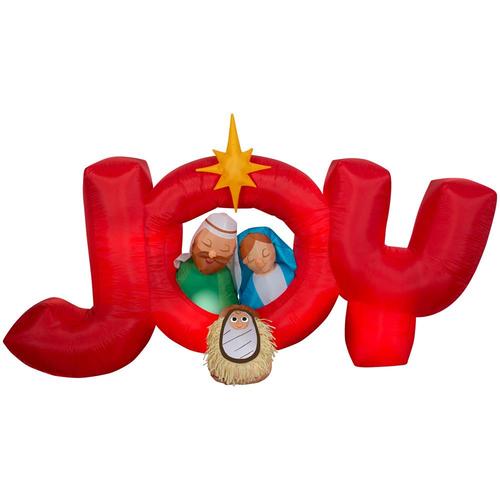 Gemmy 4.495-ft Lighted Nativity Christmas Inflatable at ...