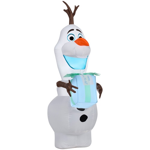 Holiday Living Frozen 4-ft Lighted Olaf Christmas Inflatable in the ...