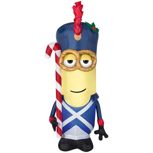 Holiday Living 3.51ft Lighted Minion Christmas Inflatable at