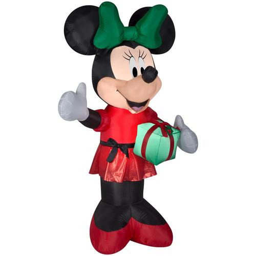 Disney 6ft Lighted Minnie Mouse Christmas Inflatable in the Christmas