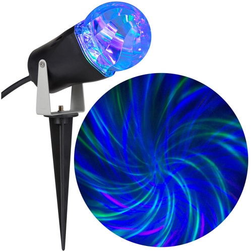 LightShow Swirling Blue LED Kaleidoscope Christmas Outdoor Light Show
