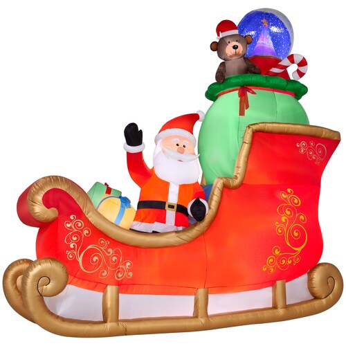 Holiday Living 14.99ft Lighted Sleigh Christmas Inflatable in the