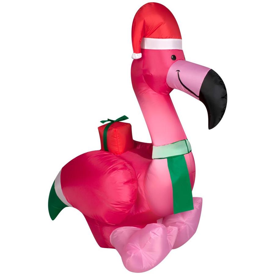 stuffed christmas flamingo