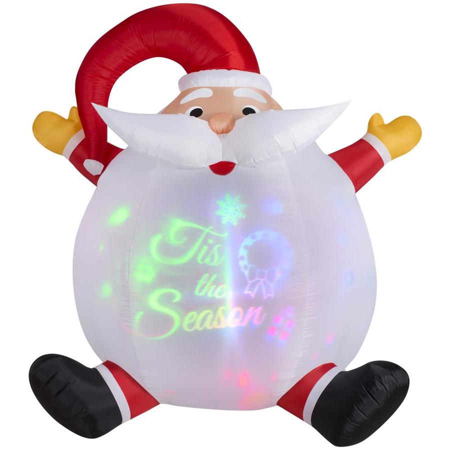 6ft Christmas Airblown Santa with Lights
