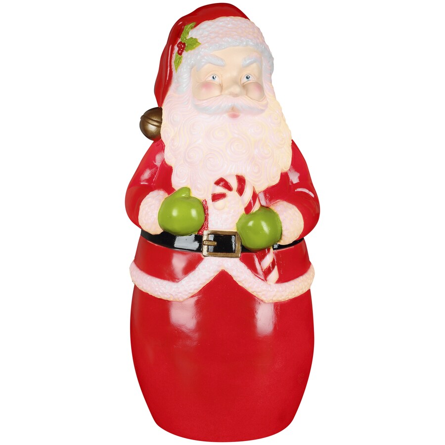 Gemmy 1.94-in Santa with Red Incandescent Lights in the Outdoor Christmas Decorations department