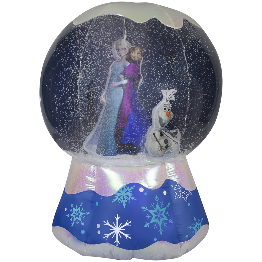 Gemmy 6ft x 3.94ft Lighted Snow Globe Christmas Inflatable at Lowes.com