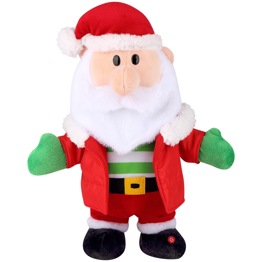 plush singing santa