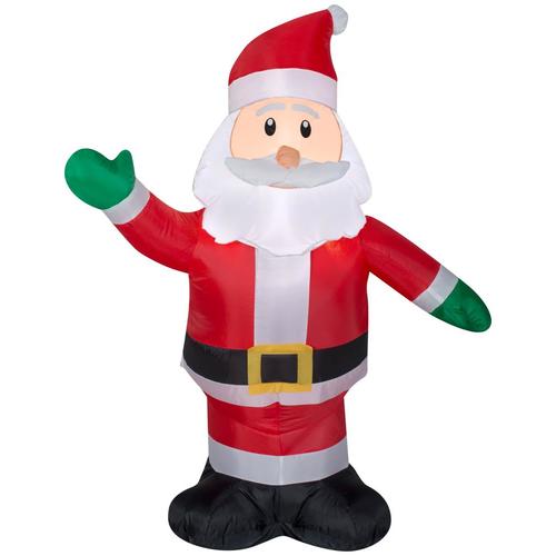 Gemmy 3.5-ft Lighted Santa Christmas Inflatable at Lowes.com