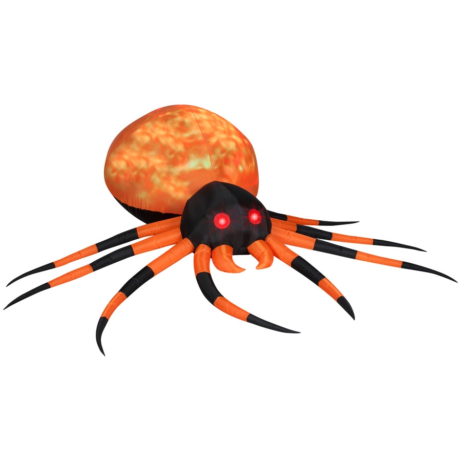 Gemmy 2.62ft Lighted Spider Halloween Inflatable at