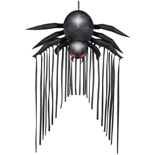 Gemmy 6.5ft x 4.5ft Lighted Spider Halloween Inflatable in the