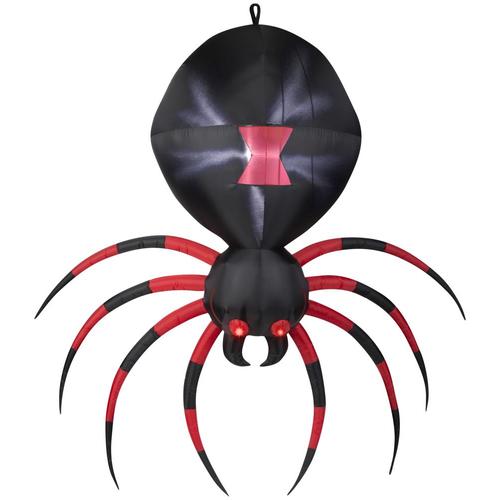 Gemmy 2ft x 2ft Lighted Happy Spider Halloween Inflatable in the