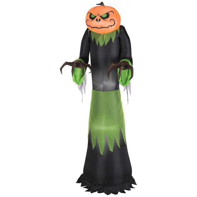Gemmy 6-ft x 2-ft Lighted Reaper Halloween Inflatable in the Halloween ...