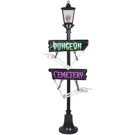 holiday living pre lit lamp post sign with multi function multicolor led lights - Lowes Halloween Decorations holiday living pre lit lamp post sign with multi function multicolor led lights - Lowes Halloween Decorations