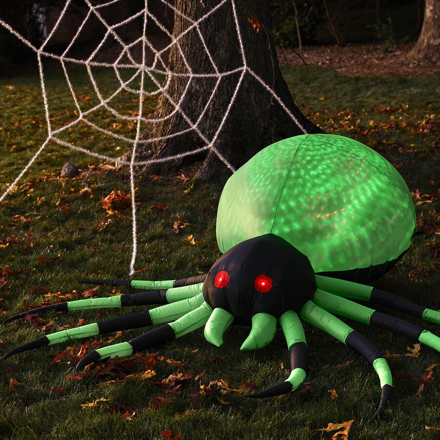 Gemmy 2.6-ft x Lighted Happy Spider Halloween Inflatable at Lowes.com