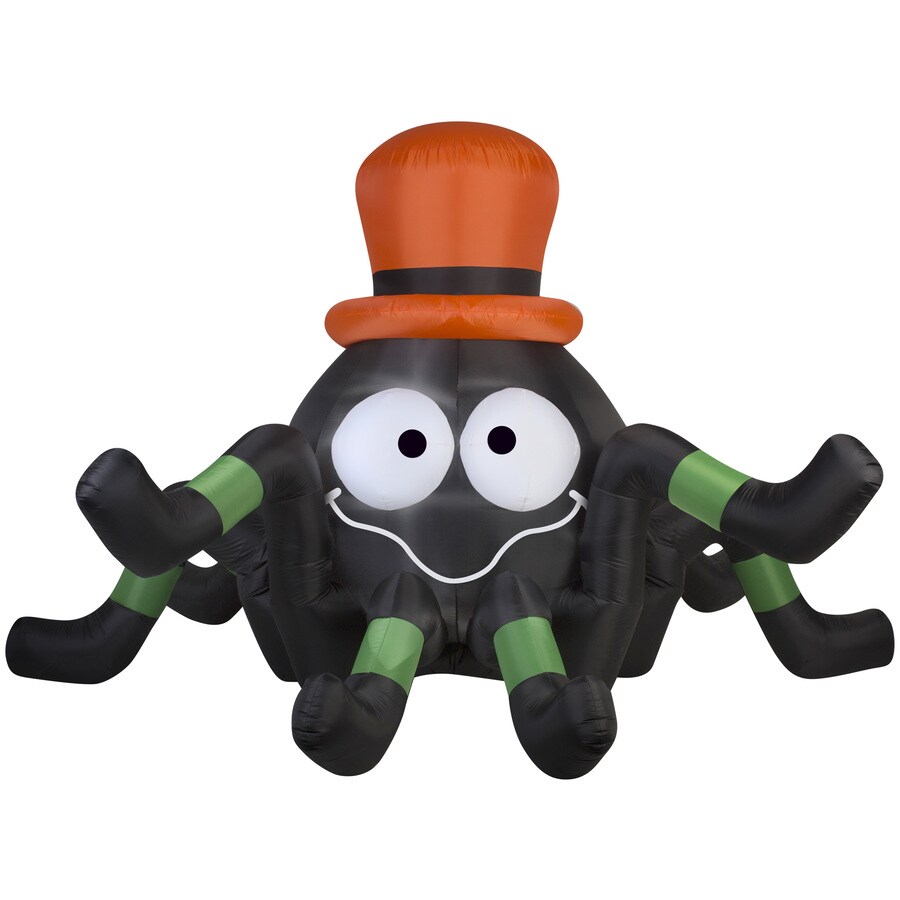 Gemmy 8ft x 10ft Lighted Happy Spider Halloween Inflatable in the