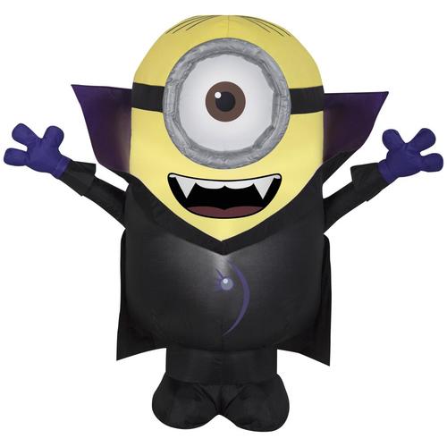 Gemmy Minions 3-ft x 1.5-ft Lighted Minion Halloween Inflatable in the ...