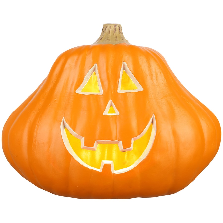 Gemmy Lighted 14IN Blow MoldAcorn PumpkinHappy Jol with 3 Teeth in