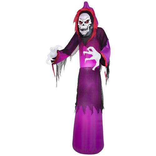 Gemmy 12-ft x 4.5-ft Lighted Reaper Halloween Inflatable at Lowes.com