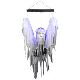 holiday living animatronic pre lit musical black light lady lifesize greeter with flashing blue led - Lowes Halloween Decorations holiday living animatronic pre lit musical black light lady lifesize greeter with flashing blue led - Lowes Halloween Decorations