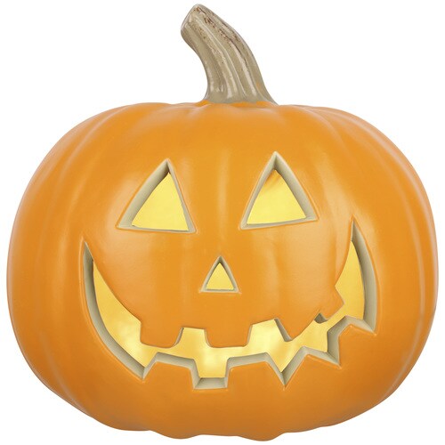 Gemmy Lighted 9in Blow Mold JackOLanternTraditional with Natural