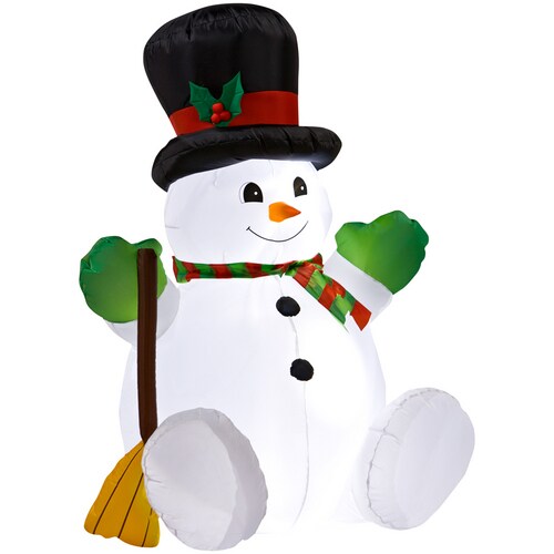 Gemmy 4-Ft. Inflatable Chubby Snowman at Lowes.com