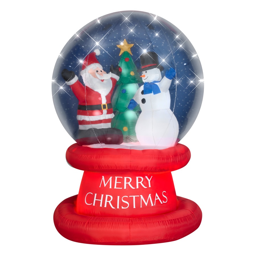 Shop Gemmy 6-Ft. Inflatable Snow globe at Lowes.com