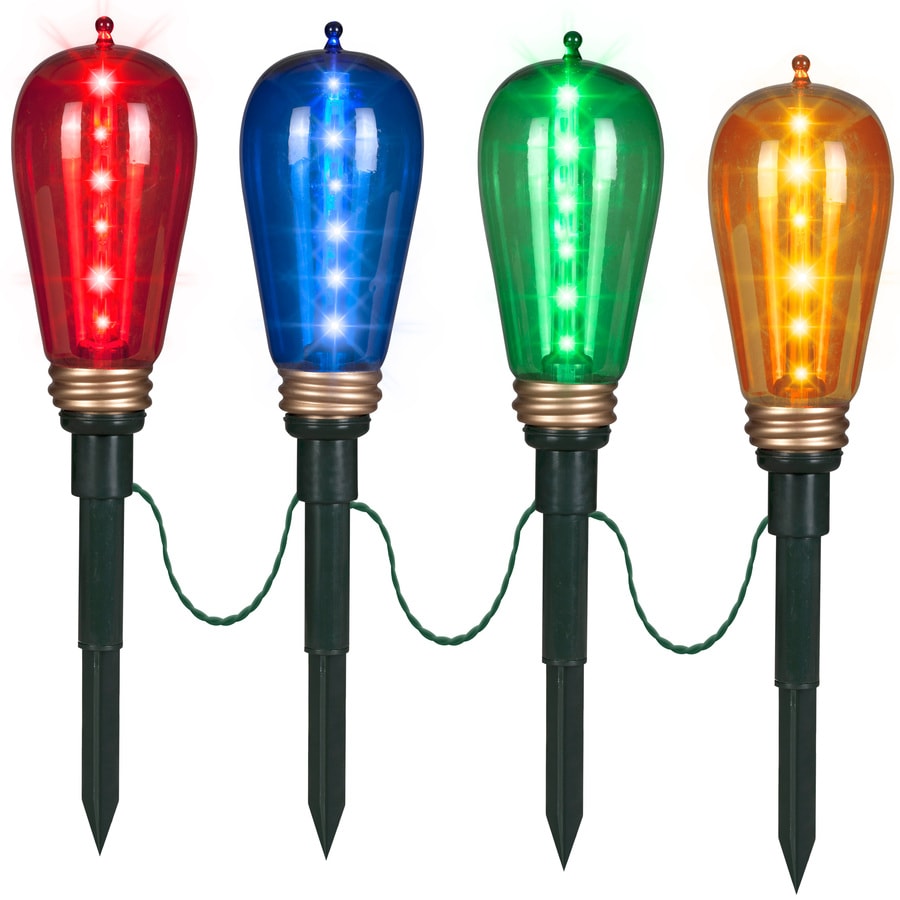 shop gemmy lightshow 4 marker multicolor led plug in shop gemmy lightshow 4 marker multicolor led plug in