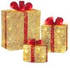 Shop Gemmy Pre-Lit Gift Boxes with Twinkling White LED Lights at Lowes.com