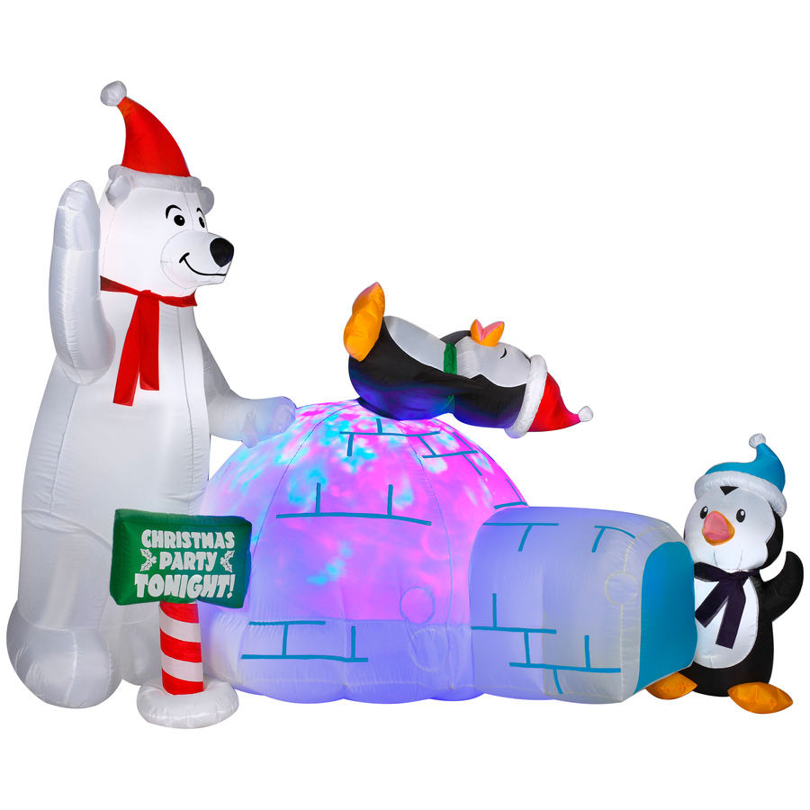 holiday living lighted polar bears