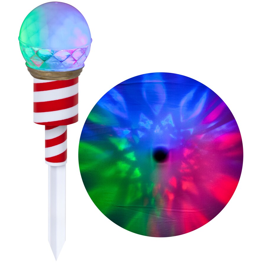 Gemmy Lightshow 1-Marker Color Changing Candy Cane Christmas Pathway