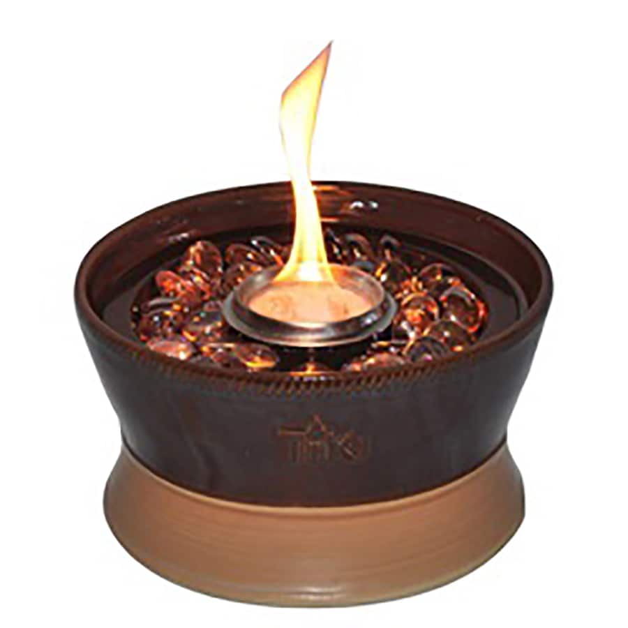 Tiki Clean Burn 7 In Chocolate Ceramic Tabletop Torch At Lowes Tiki Clean Burn 7 In Chocolate Ceramic Tabletop Torch