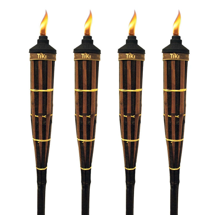 Tiki 4 Pack 60 In Royal Polynesian Bamboo Garden Torch At